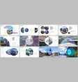 minimal presentations design portfolio vector image vector image