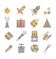 dynamite bomb fireworks and other pyrotechnics vector image