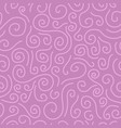 seamless curly pattern - hand drawn design vector image