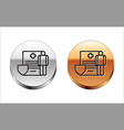black line medical clipboard with clinical record vector image