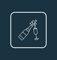champagne icon line symbol premium quality vector image vector image
