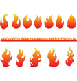 flames vector image vector image
