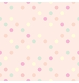 tile polka dots on pastel pink pattern vector image