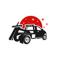 towing car transportation service logo vector image