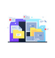 files in cabinet vector image