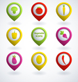 vegetable icons vector image vector image