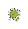 virus particle patch vector image