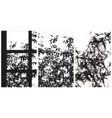 branches shadows mini set vector image vector image