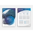 cover design annnual report flyer presentation vector image