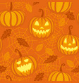 halloween seamless pattern vector image vector image