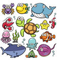sea animals vector image