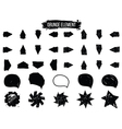 set of abstract design elements arrows and bubble vector image