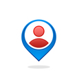 people location gps destination logo vector image