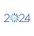 2024 happy new year loading vector image