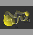 abstract background with dynamic linear waves vector image