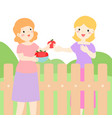 good relationship of neighbor xaxa vector image