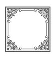 gray frame with vintage ornaments vector image