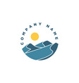 landscape logo vector image