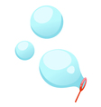 blowing bubbles vector image