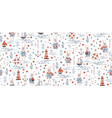 seamless nautical baby pattern with sea rabbit vector image vector image