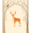 autumn forest vector image vector image