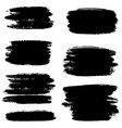 set brush strokescollection vector image