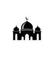 mosque icon silhouette logo design template vector image vector image