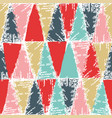 cold christmas color stamp pattern vector image