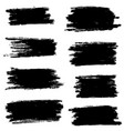 set brush strokescollection vector image