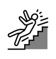 Cartoon man or businessman falling down from Vector Image