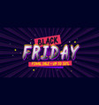 black friday poster for sale in store bright vector image