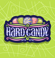 logo for hard candy vector image vector image