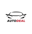 sports car logo vector image