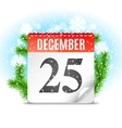 christmas day calendar vector image
