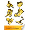 economic and business icon vector image vector image