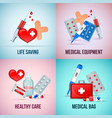 first aid realistic concept vector image vector image