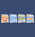 set for four seasons vector image vector image