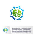 connected brain logo template technology brain vector image