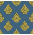 flourish seamless pattern with bells vector image