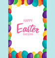 easter in flat style vector image vector image