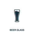 beer glass icon symbol creative sign from vector image