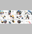minimal presentations design portfolio vector image vector image