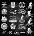 mountain biking collection vector image