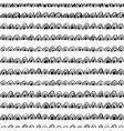 seamless geometric pattern with linear semicircles vector image vector image