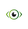 vision lens optical eyes logo design symbol vector image