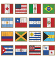 distressed wooden flags vector image