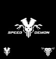 speed demon symbol vector image vector image