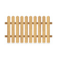 wooden fence with nails vector image