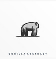 abstract gorilla template vector image