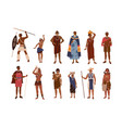 collection aboriginal or indigenous people vector image